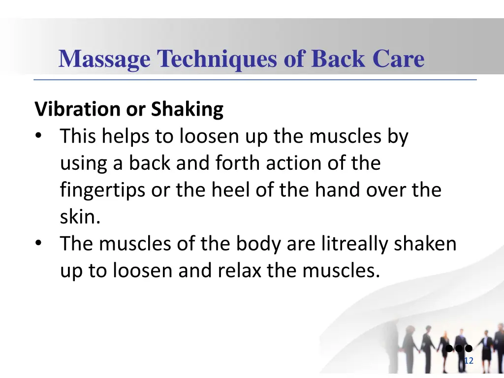massage techniques of back care 4
