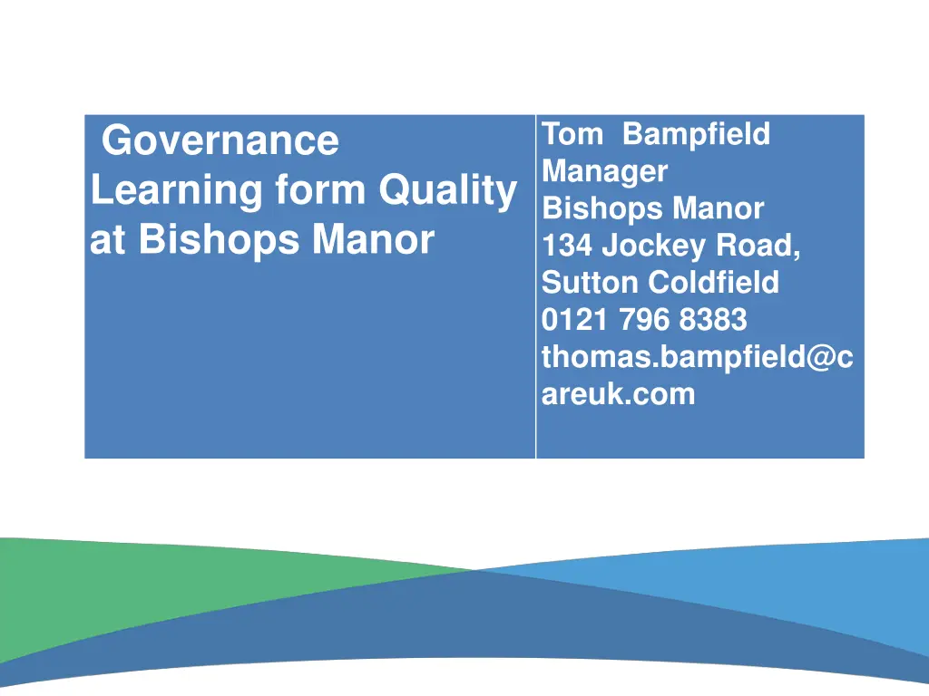 tom bampfield manager bishops manor 134 jockey