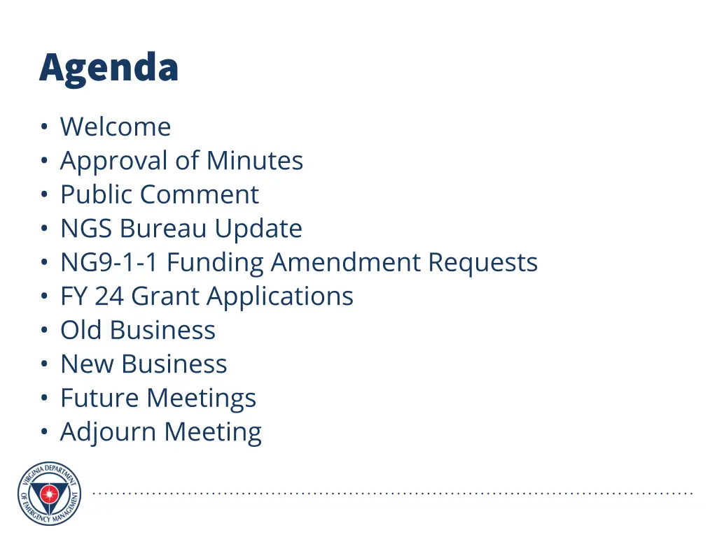 agenda