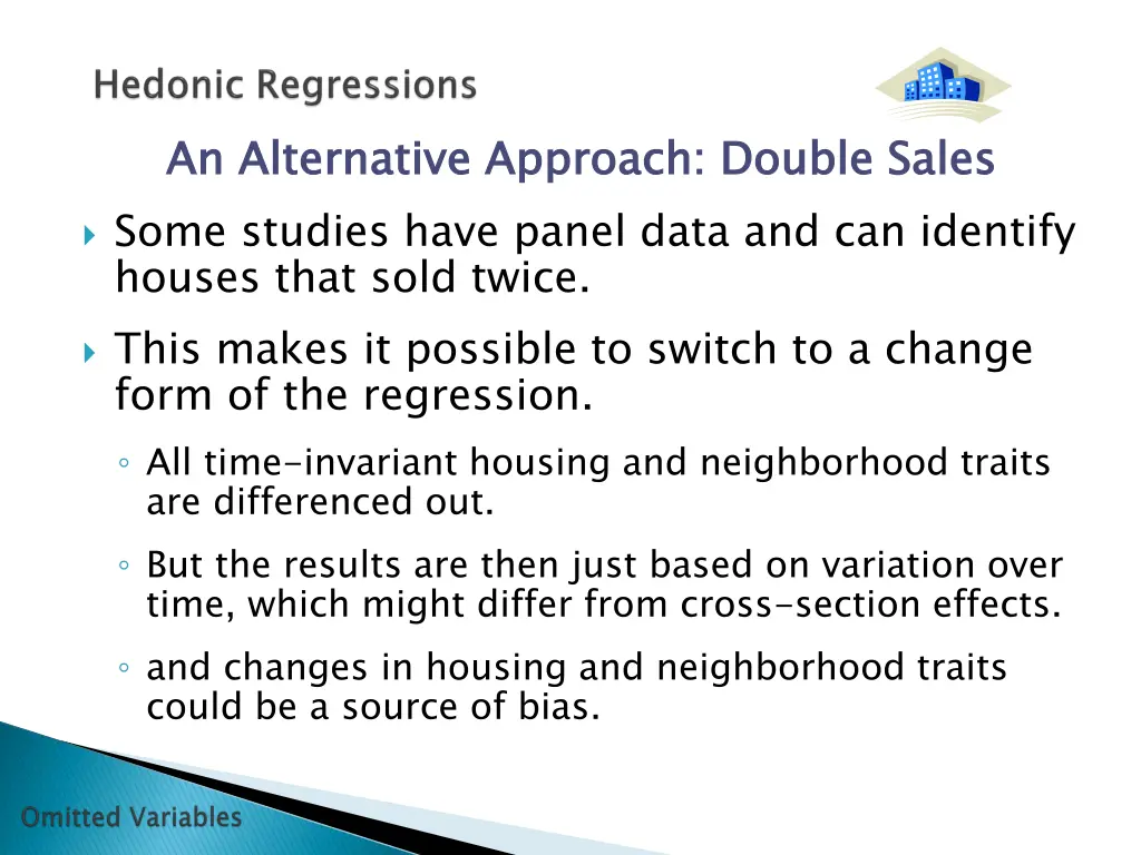 an alternative approach double sales some studies