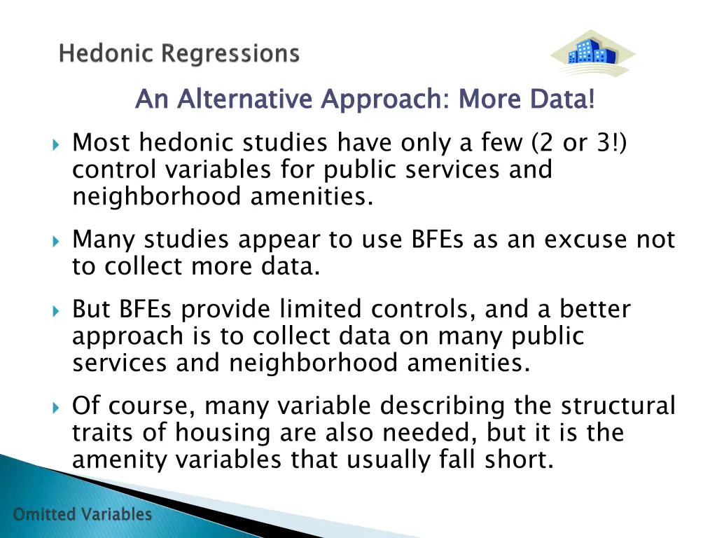 an alternative approach more data most hedonic