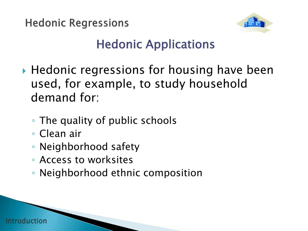 hedonic applications
