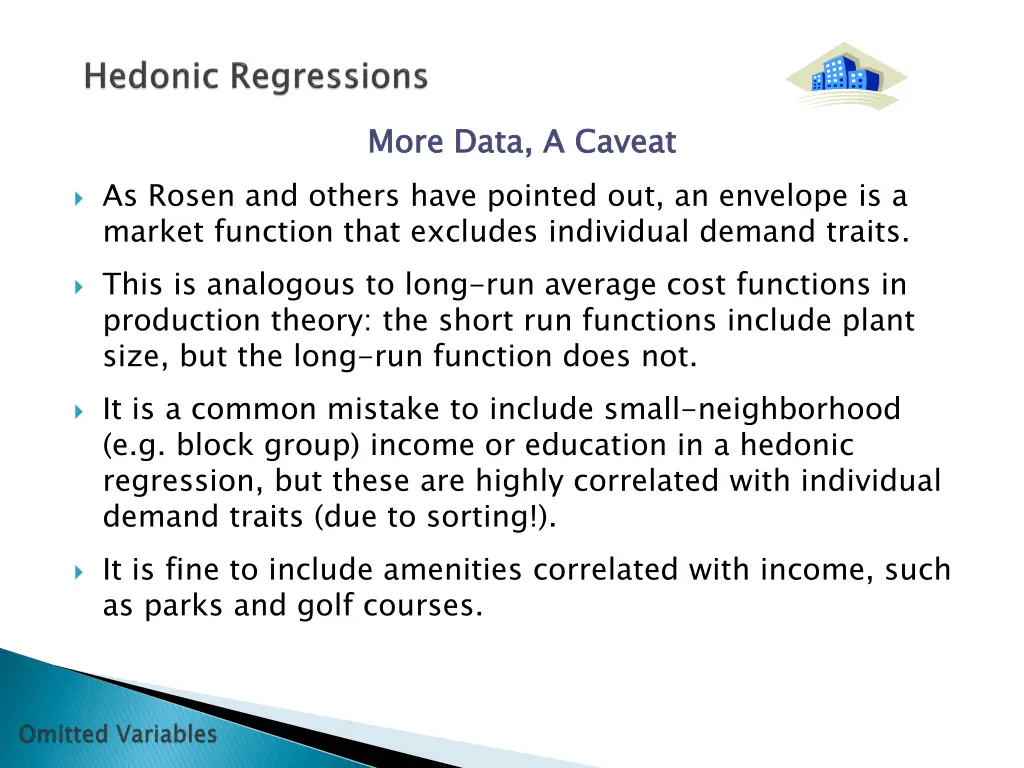 more data a caveat