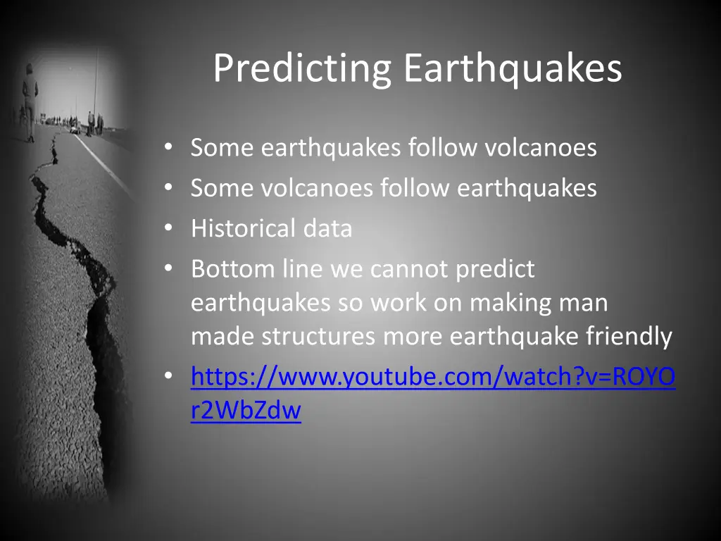 predicting earthquakes