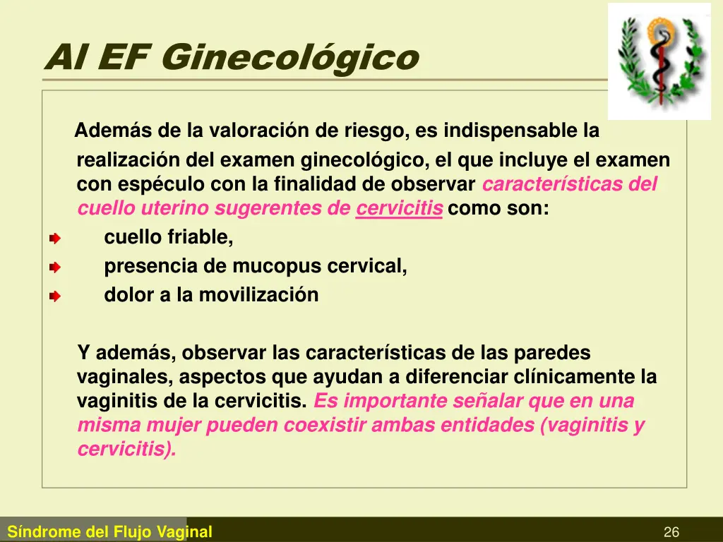al ef ginecol gico