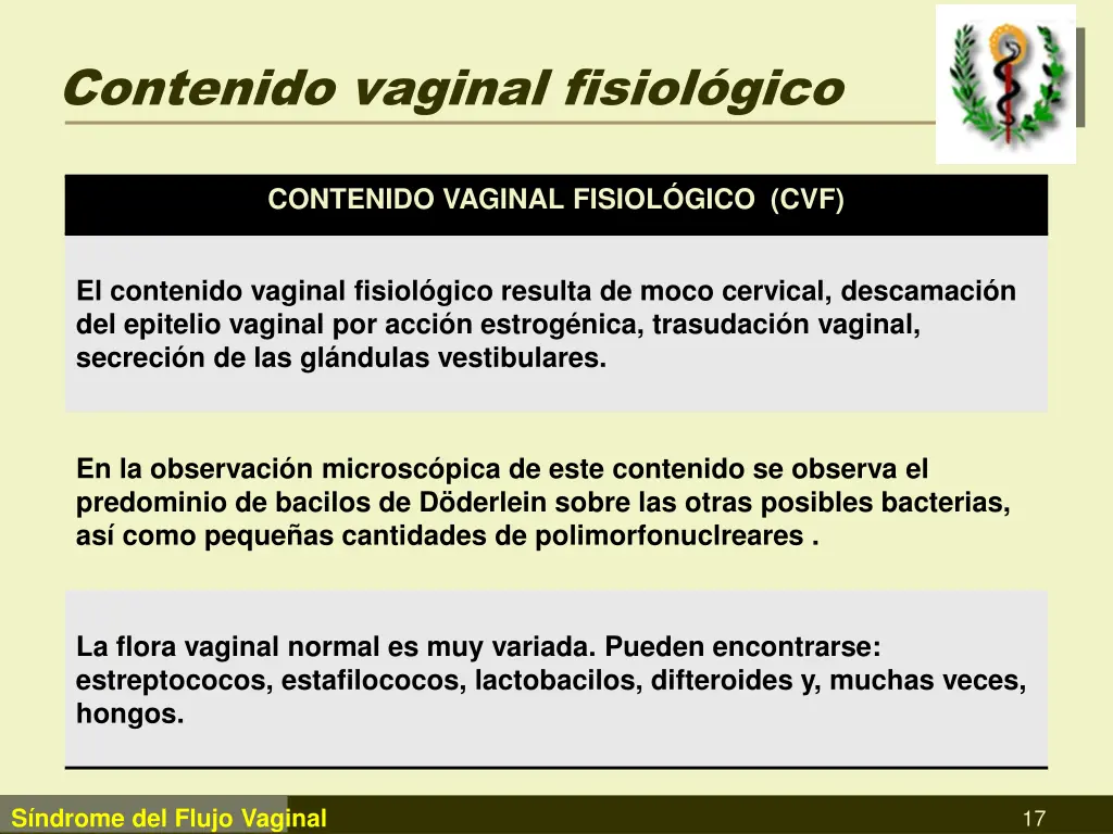 contenido vaginal fisiol gico