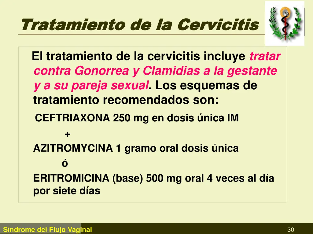 tratamiento de la cervicitis tratamiento
