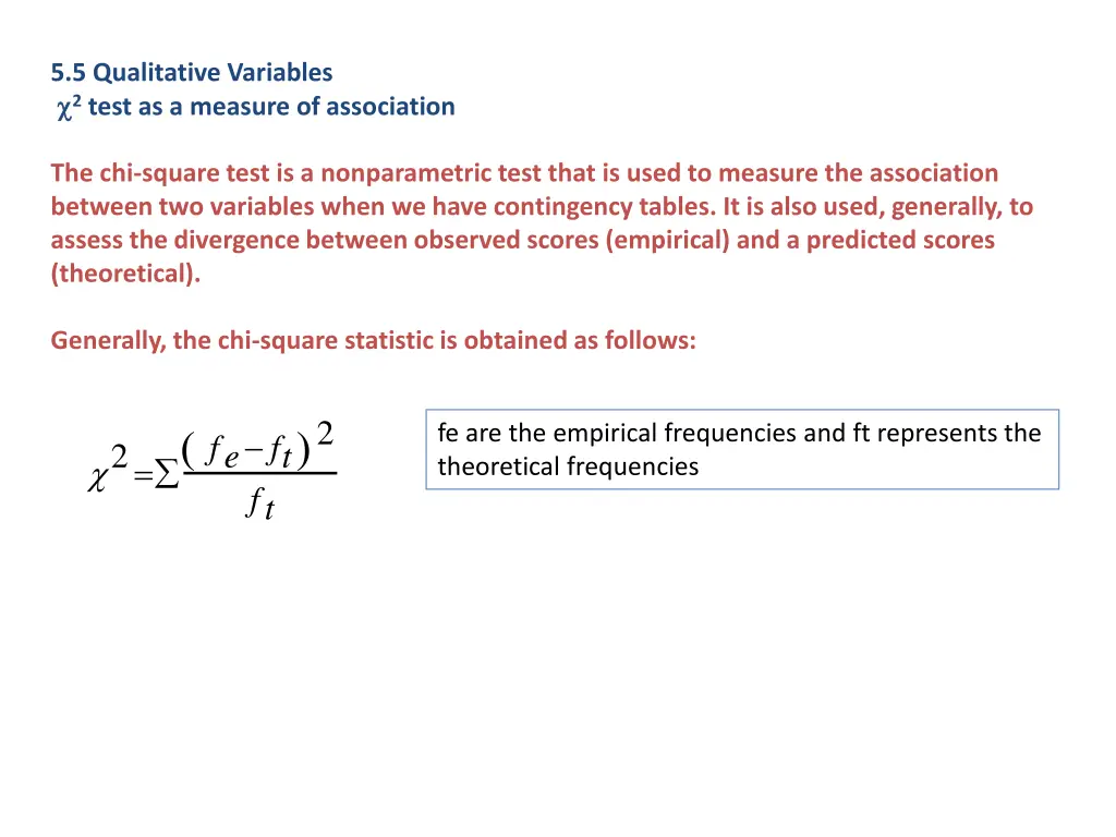 5 5 qualitative variables 2 test as a measure