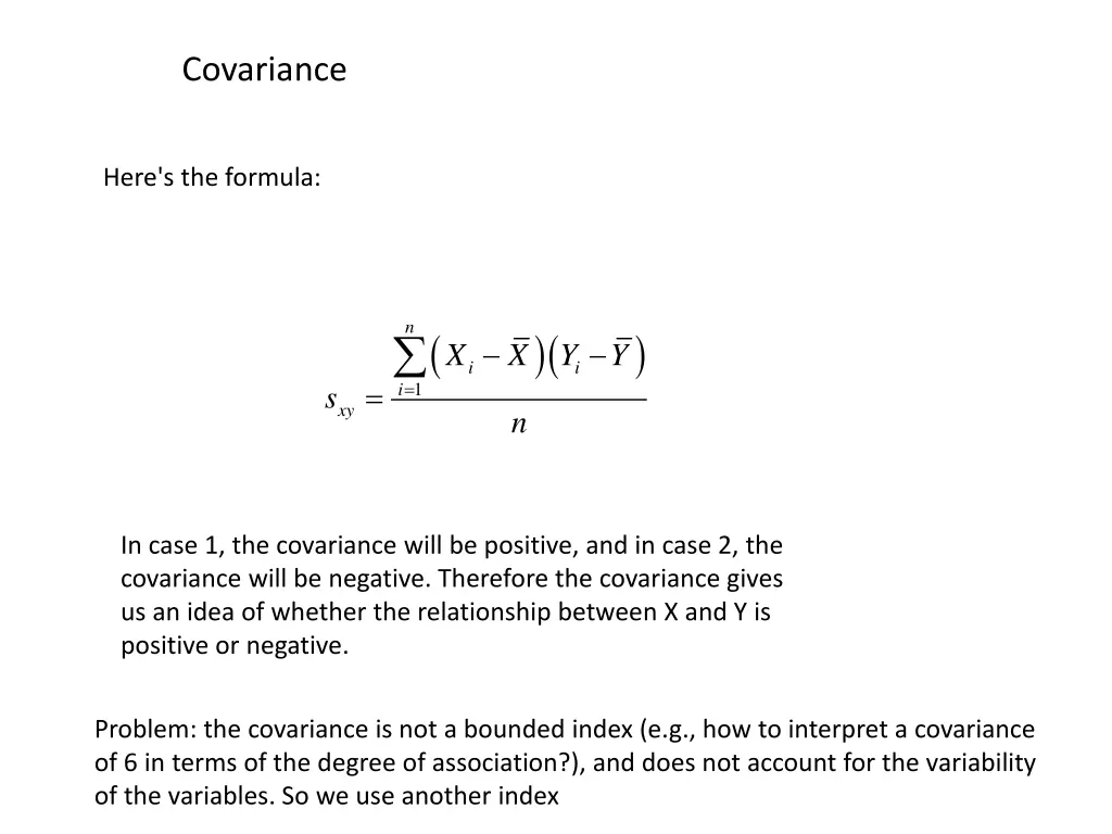 covariance