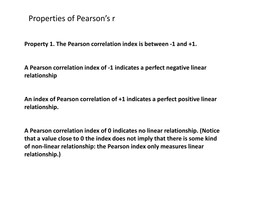properties of pearson s r
