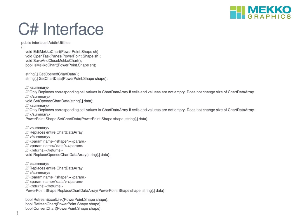 c interface