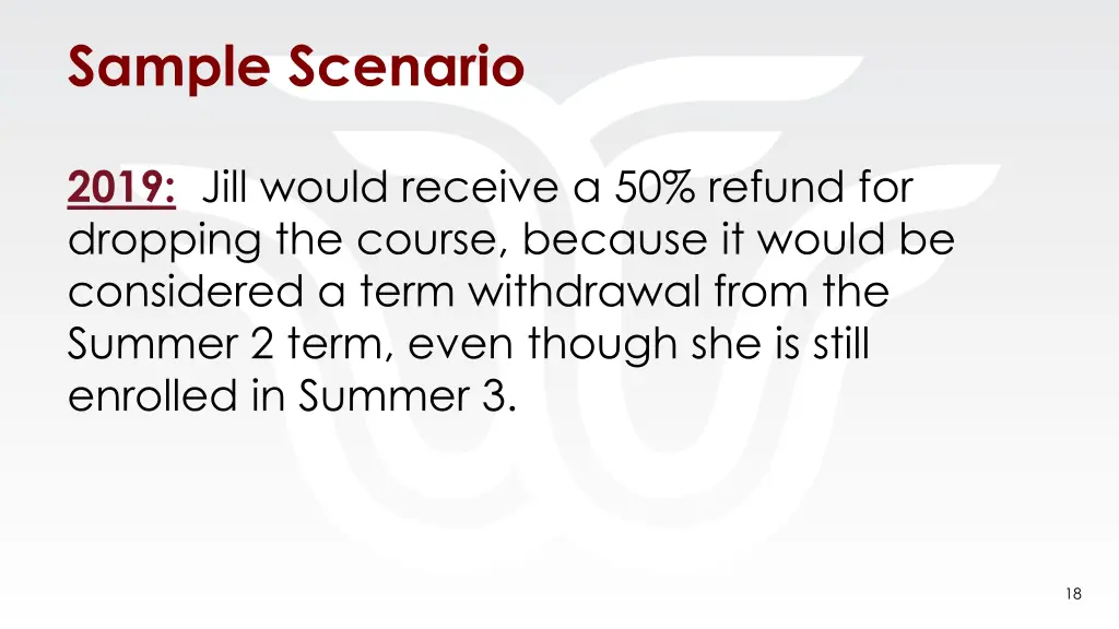 sample scenario 1