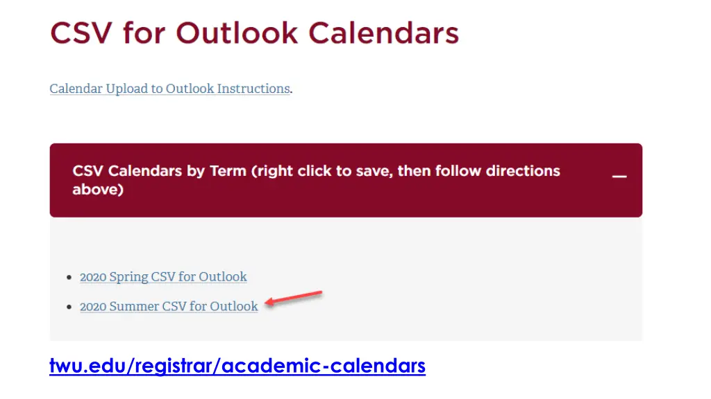 twu edu registrar academic calendars 2