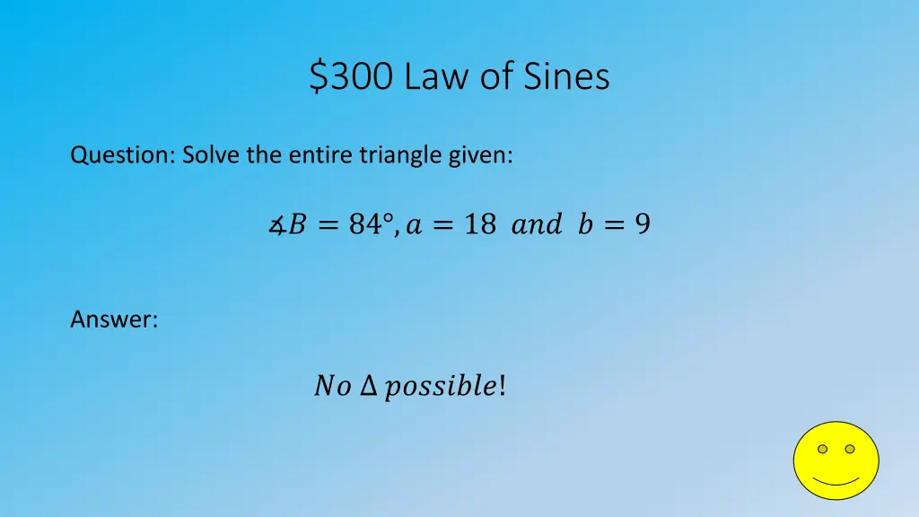 300 law of sines