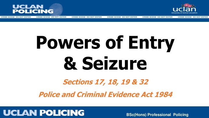 powers of entry seizure
