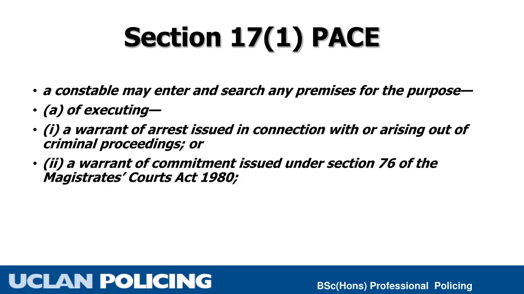 section 17 1 pace