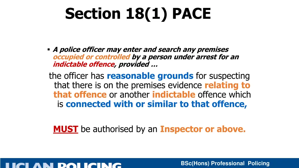 section 18 1 pace