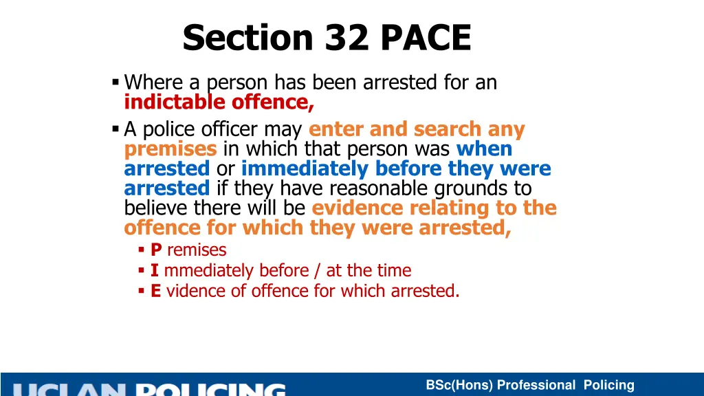 section 32 pace