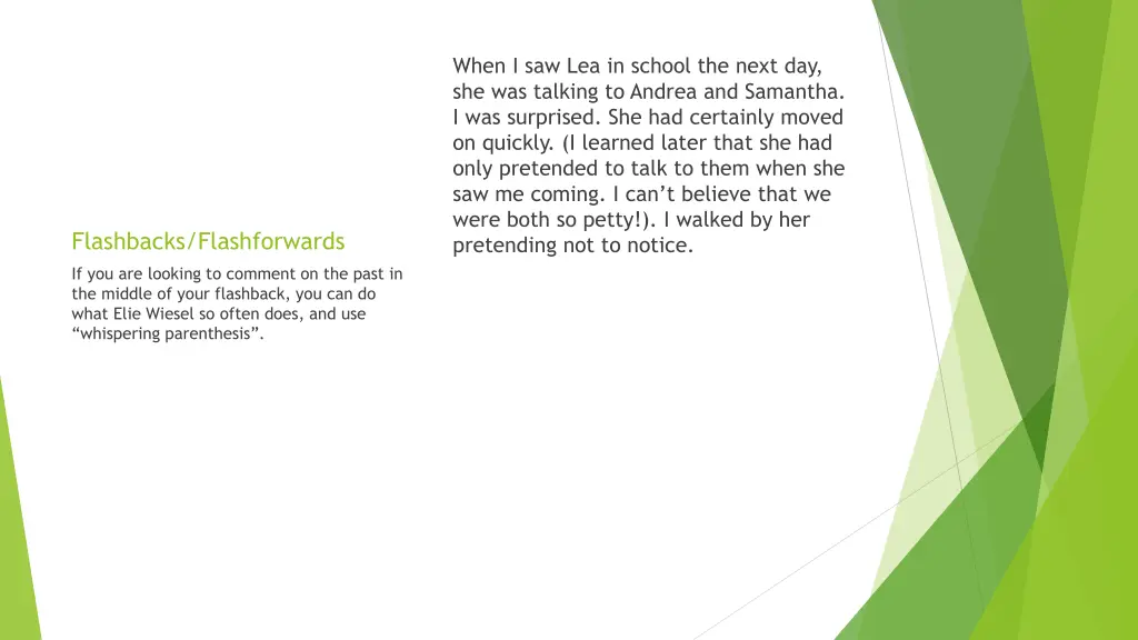 when i saw lea in school the next