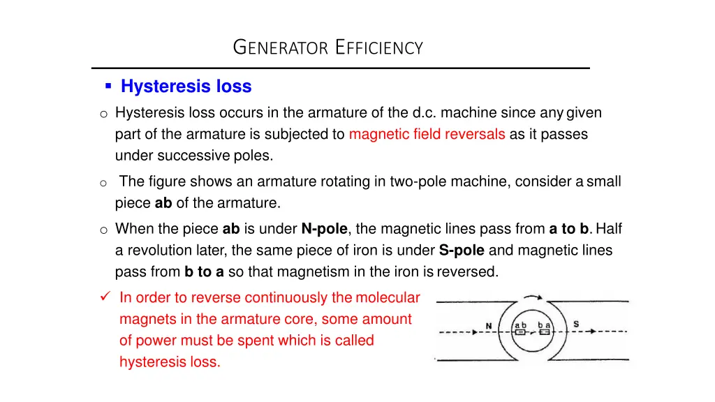 g enerator e fficiency 2