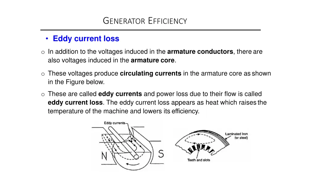g enerator e fficiency 3