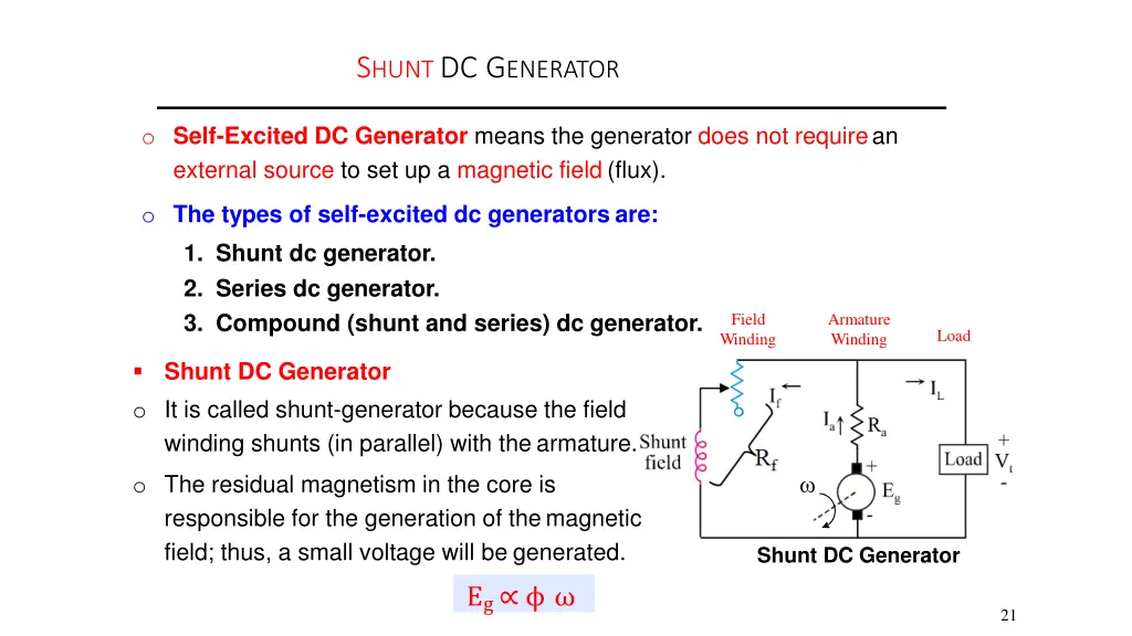 s hunt dc g enerator