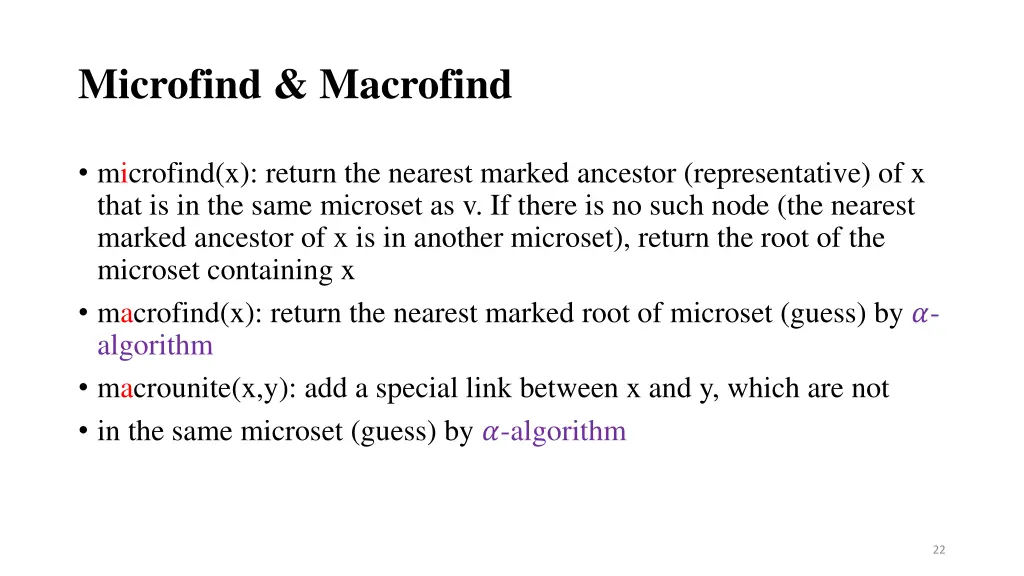 microfind macrofind