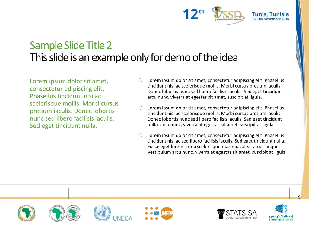sample slide title 2 this slide is an example