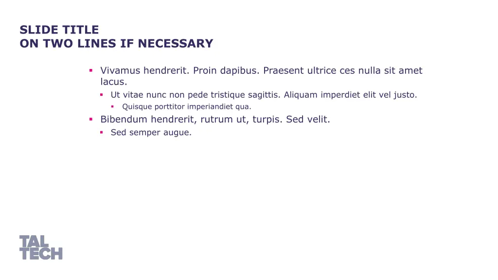 slide title on two lines if necessary