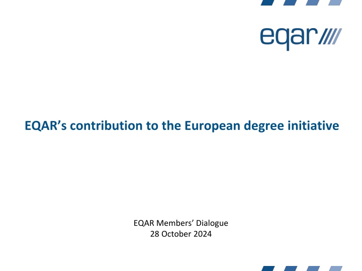 eqar s contribution to the european degree