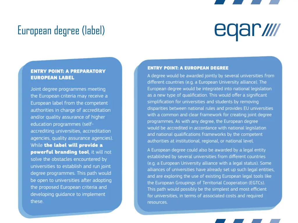 european degree label