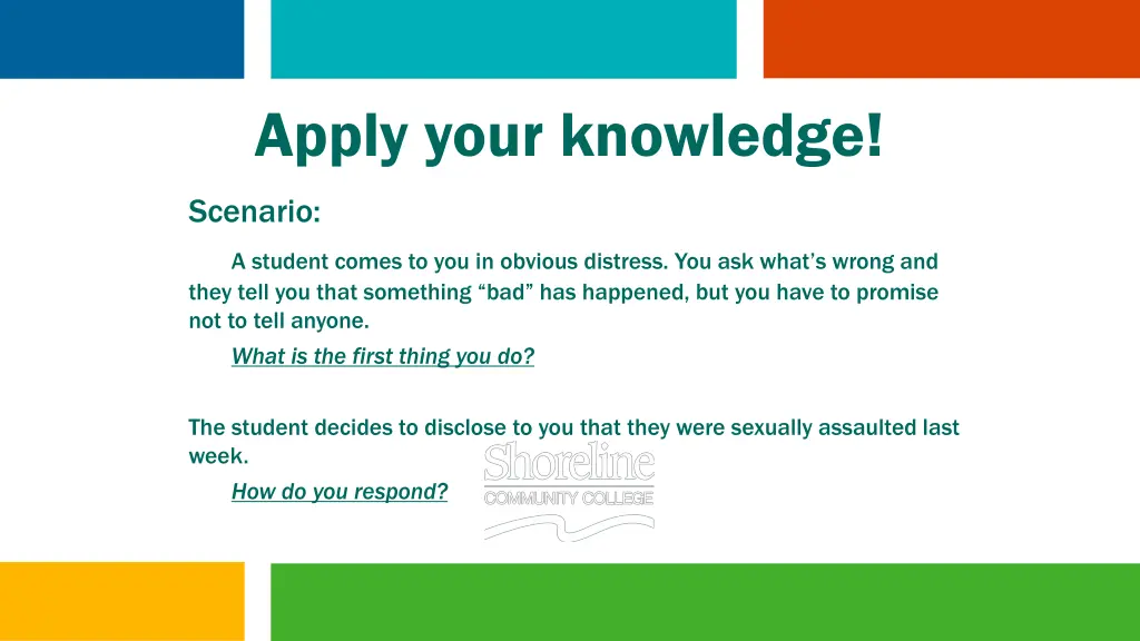 apply your knowledge