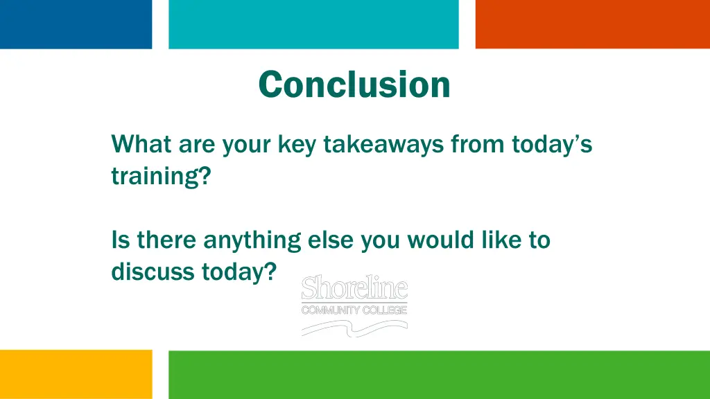 conclusion