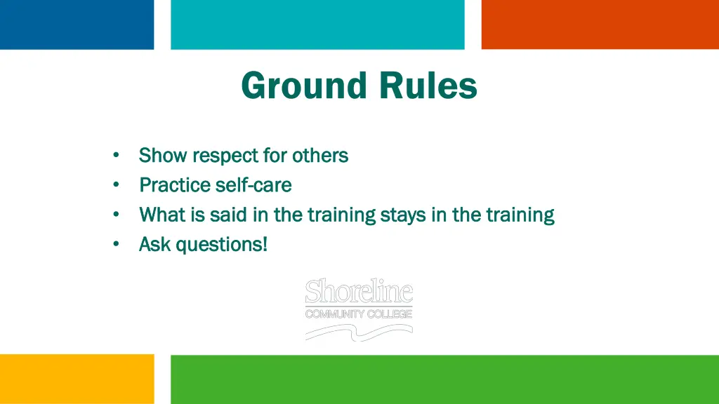 ground rules