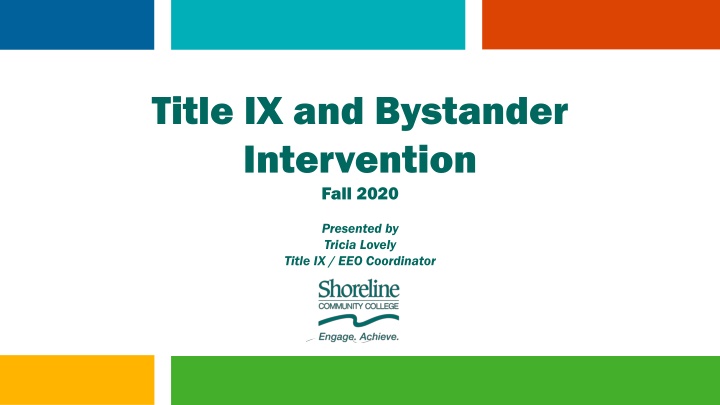 title ix and bystander intervention fall 2020