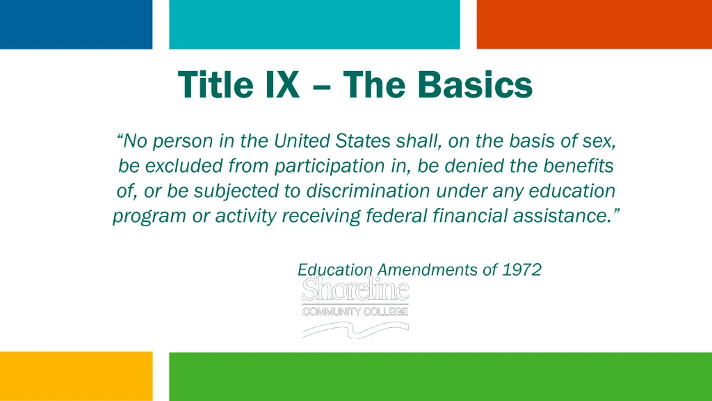 title ix the basics
