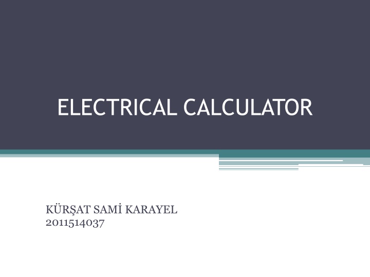 electrical calculator