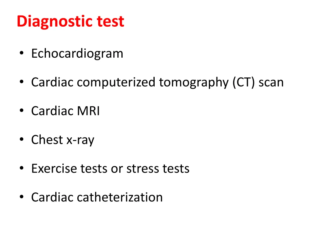 diagnostic test