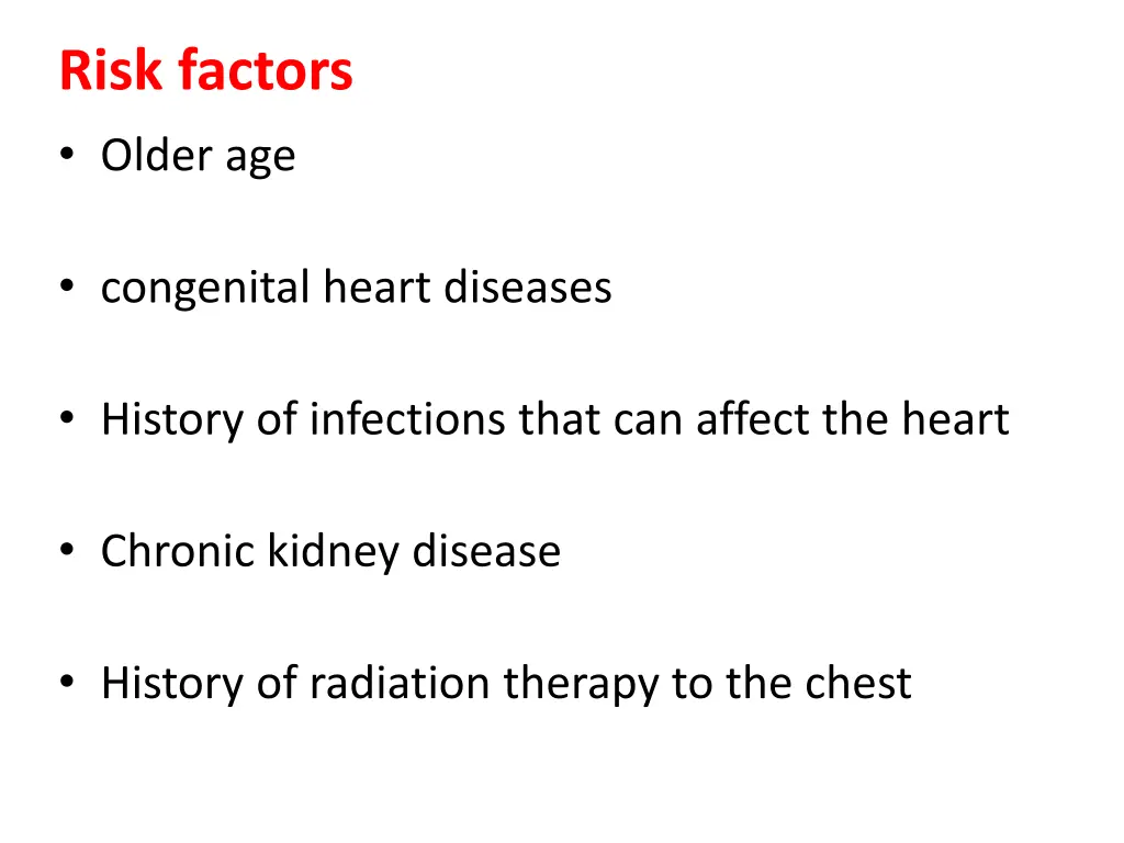 risk factors older age