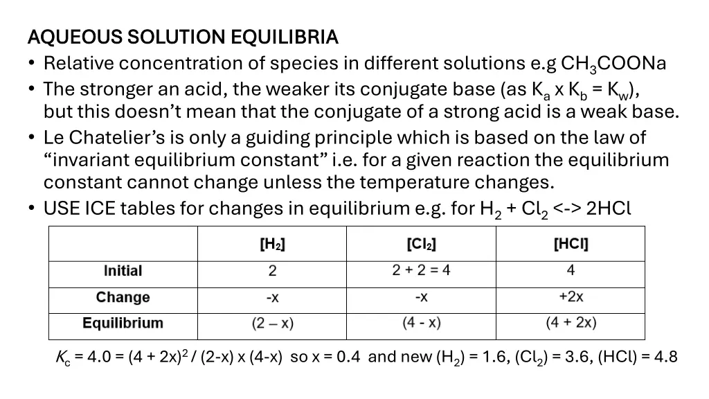 aqueous solution equilibria aqueous solution