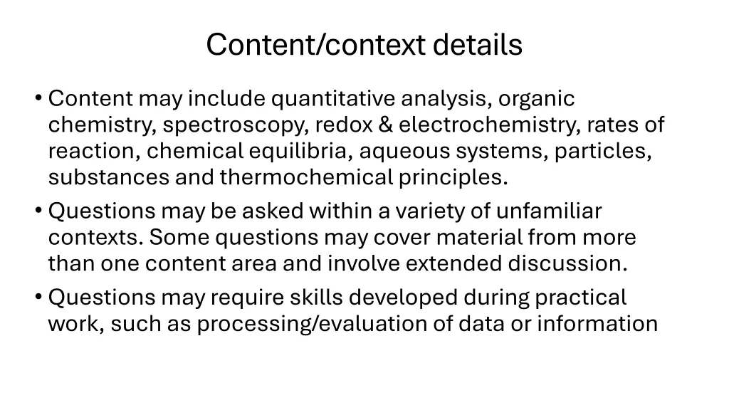 content context details