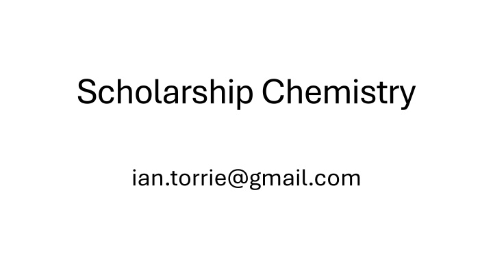 scholarship chemistry