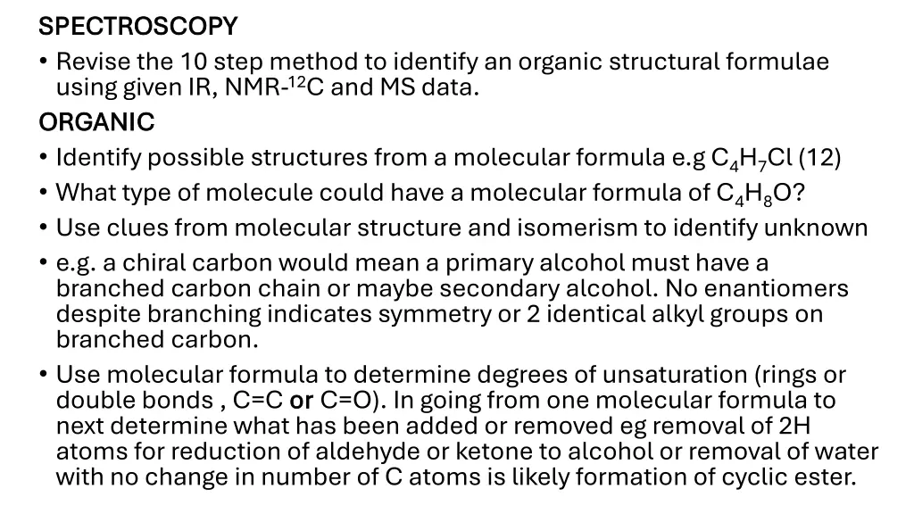 spectroscopy spectroscopy revise the 10 step