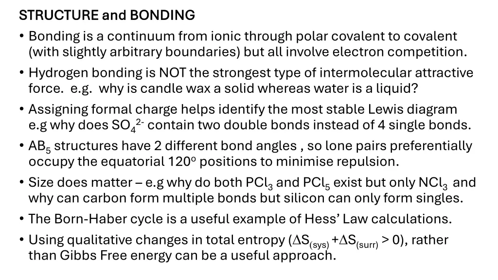 structure and bonding structure and bonding