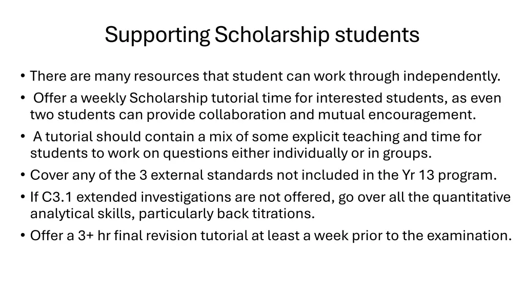 supporting scholarship students