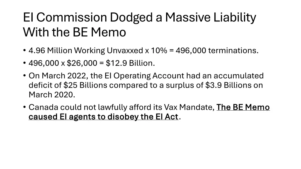 ei commission dodged a massive liability with