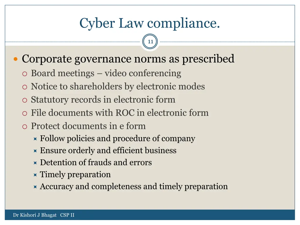 cyber law compliance