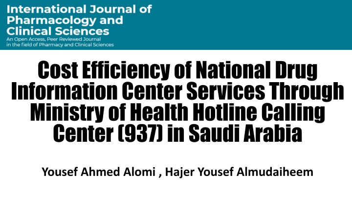 cost efficiency of national drug information