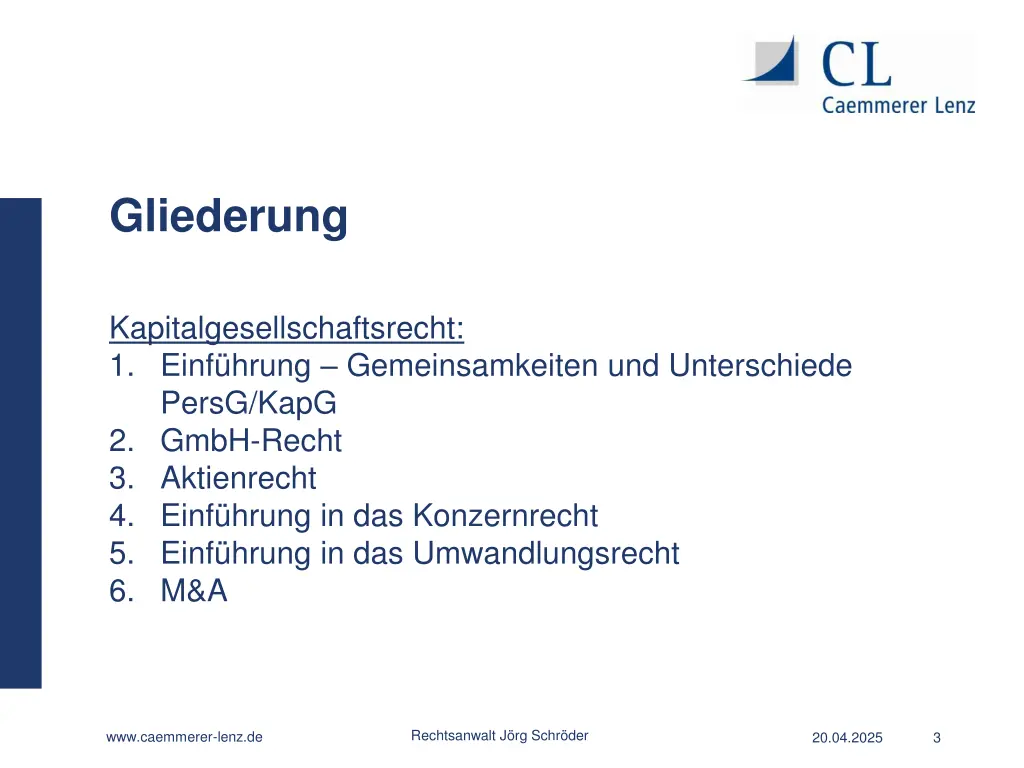gliederung 1