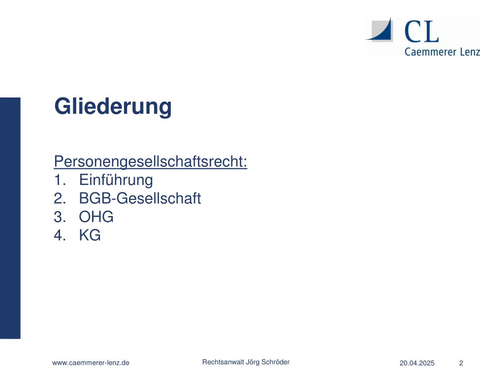 gliederung